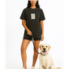 Hoomans Fetch This 2.0 Acid Wash Tshirt for Men and Women (Black) Pet Parent-Clothing & Accessories Hoomans Dropship