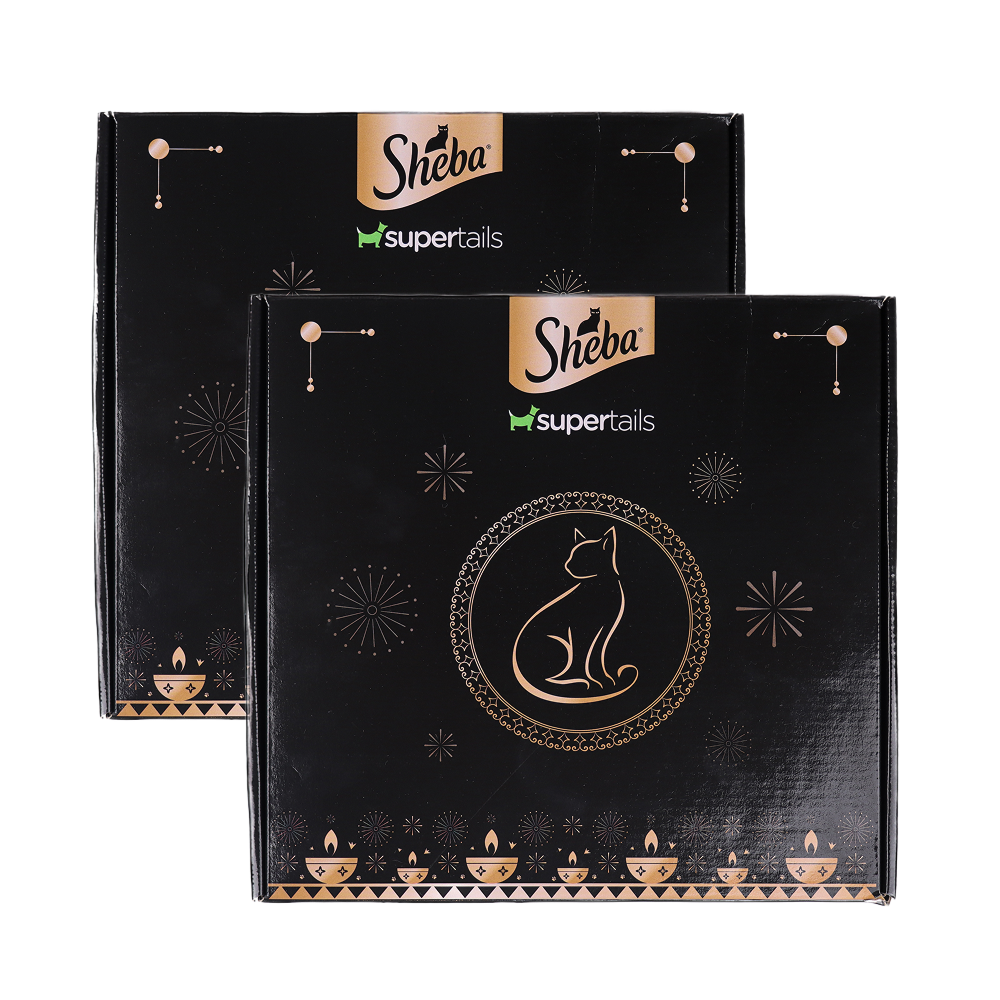 Sheba Trial Box | Limited Edition Starter Hamper for Cats Cats-Wet Food Sheba Pack of 2