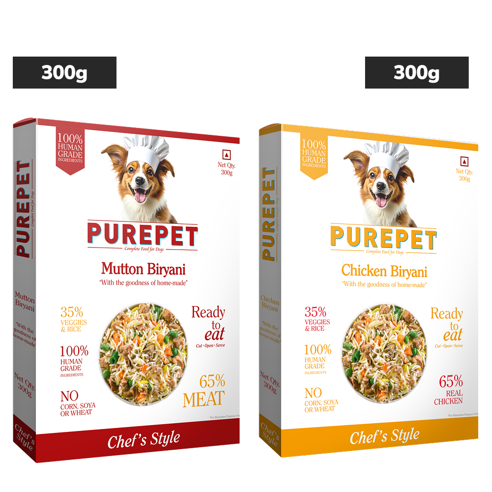 Purepet Chicken and Mutton Biryani Fresh Food For Dogs Dogs-Fresh Food Purepet 2x300g