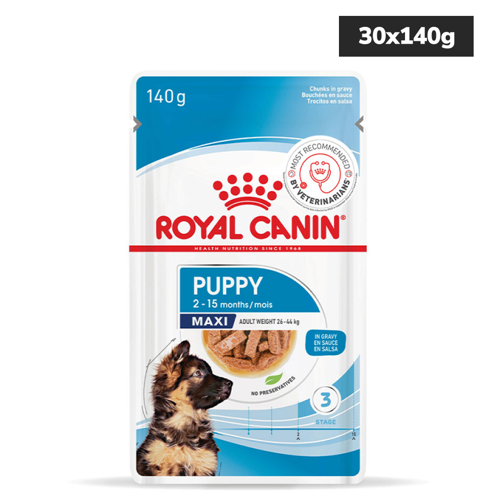 Royal Canin Maxi Puppy Dog Wet Food Dogs-Wet Food Royal Canin 30x140g