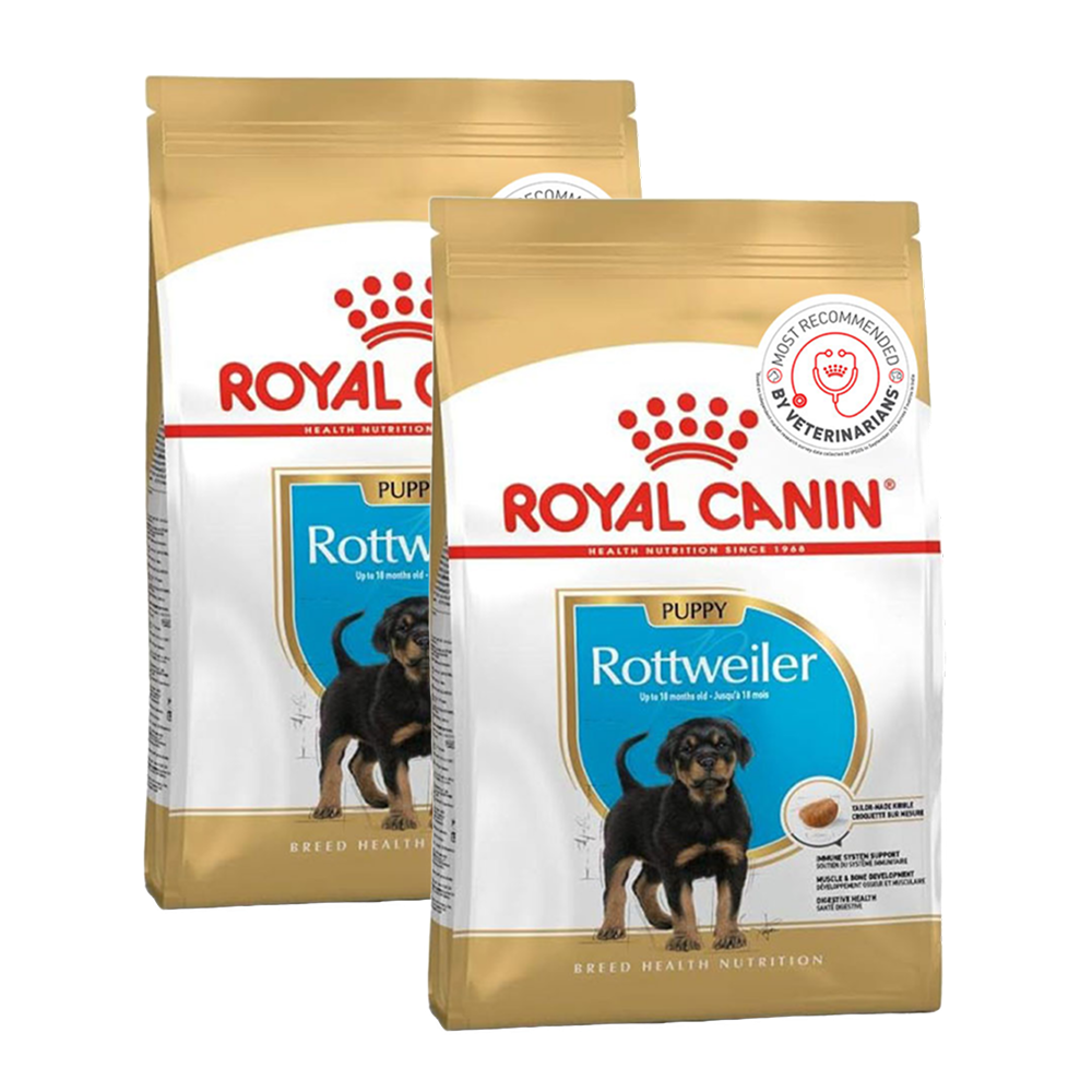 Royal Canin Rottweiler Puppy Dog Dry Food Dogs- Dry Food Royal Canin 6kg (2x3kg)