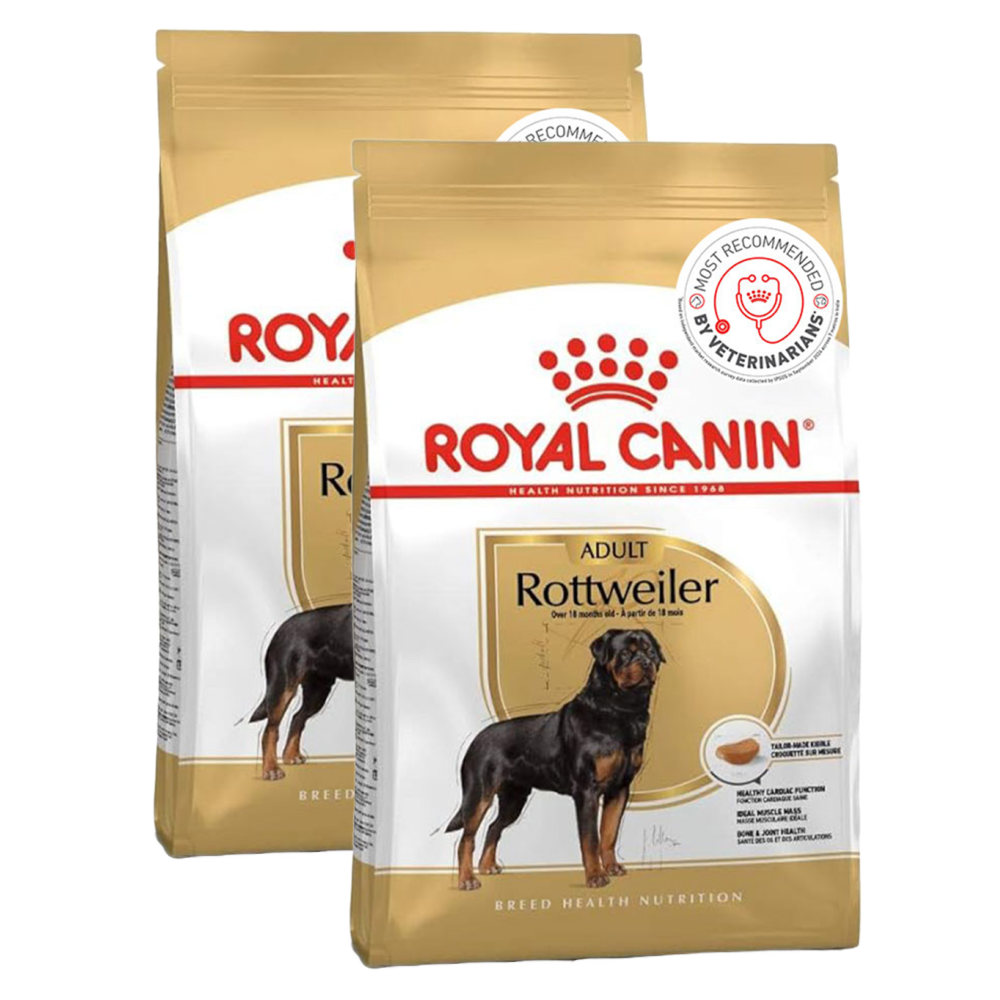 Royal Canin Rottweiler Adult Dog Dry Food Dogs- Dry Food Royal Canin 6kg (2x3kg)