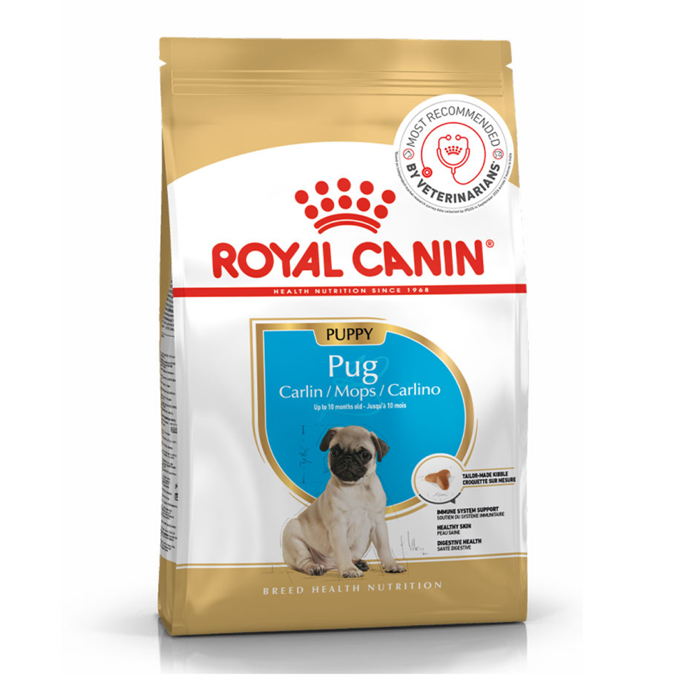 Royal Canin Pug Junior Dog Dry Food Dogs- Dry Food Royal Canin 4.5kg (3x1.5kg)