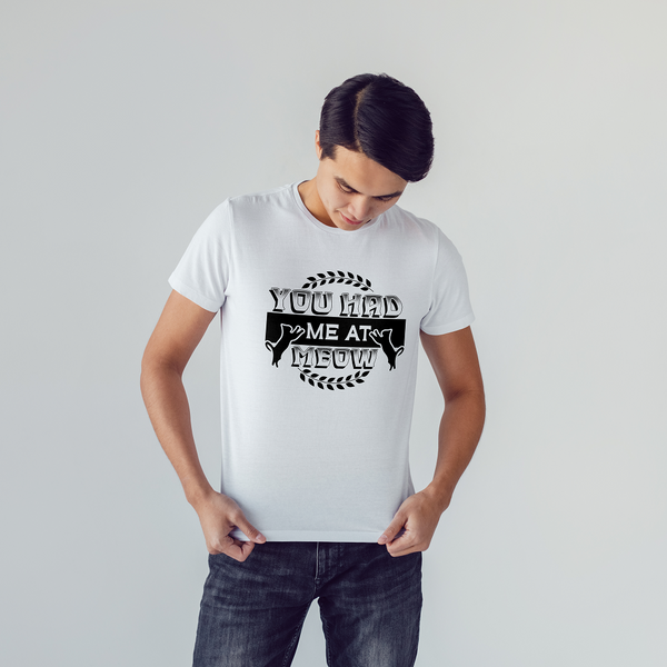 Seek Buy Love You Had Me At Meow Unisex Tee Tshirt (white)