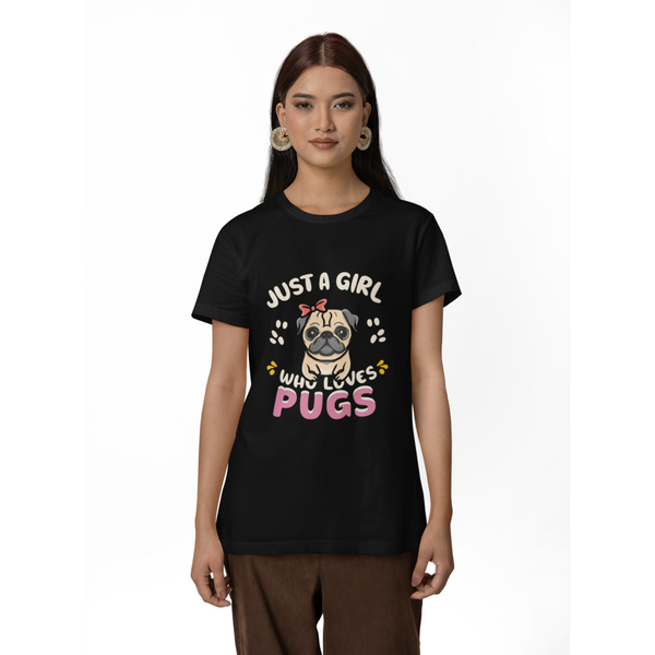 Seek Buy Love Just A Girl Loves Pugs Tshirt