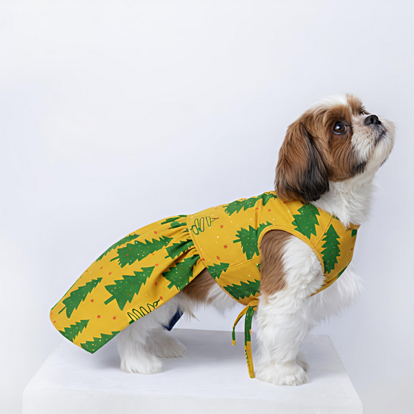 15 Furries Pine Tree Mendous Dress for Dogs (Mustard)