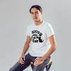 Seek Buy Love You Me And The Cat Unisex Tee (White) Pet Parent-Clothing & Accessories Seek Buy Love Dropship