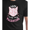 Seek Buy Love Cats Are My Valentine Unisex Tee (Black) Pet Parent-Clothing & Accessories Seek Buy Love Dropship
