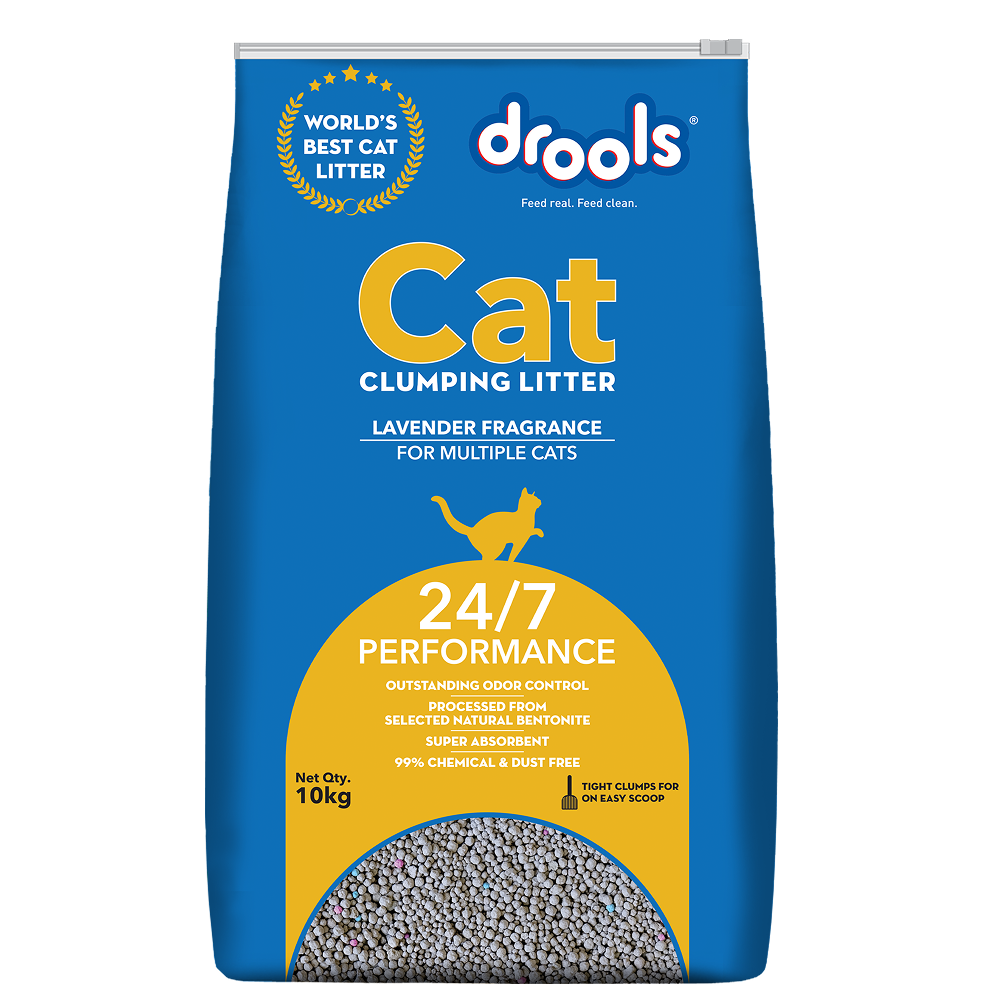 Drools Lavender Scented Clumping Cat Litter Cats-Litter Drools 10kg