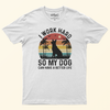 Seek Buy Love I Work Hard So My Dog Can Have a Better Life Tshirt (White) Pet Parent-Clothing & Accessories Seek Buy Love Dropship