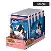 Purina Felix Gravy Lover Salmon Chunks Adult Complete and Balanced Cat Wet Food Cats-Wet Food Felix 96x70g