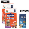 Carniwel Fresh Chicken Kibble Large Breed Dry Food and Fullr Dental Dog Treats Exclusive Combo Exclusive Combo 2x3kg+175g (7pcs)