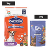 Carniwel Fresh Chicken Kibble Small Breed Adult Dog Dry Food and Fullr Mobility Support Soft and Chewy Stick Dog Treats Combo Dogs- Dry Food Carniwel 3kg+70g
