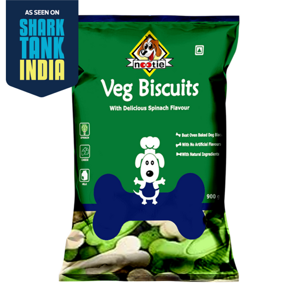 Nootie Spinach & Cheese Flavour Veg Biscuits Adult Dog Treats