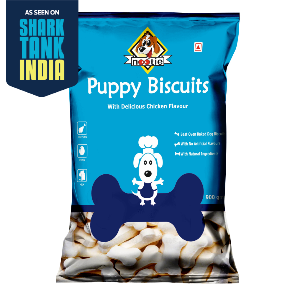Nootie Chicken & Egg Milk Biscuits Puppy Dog Treats Dog Treats + Others Nootie 900g
