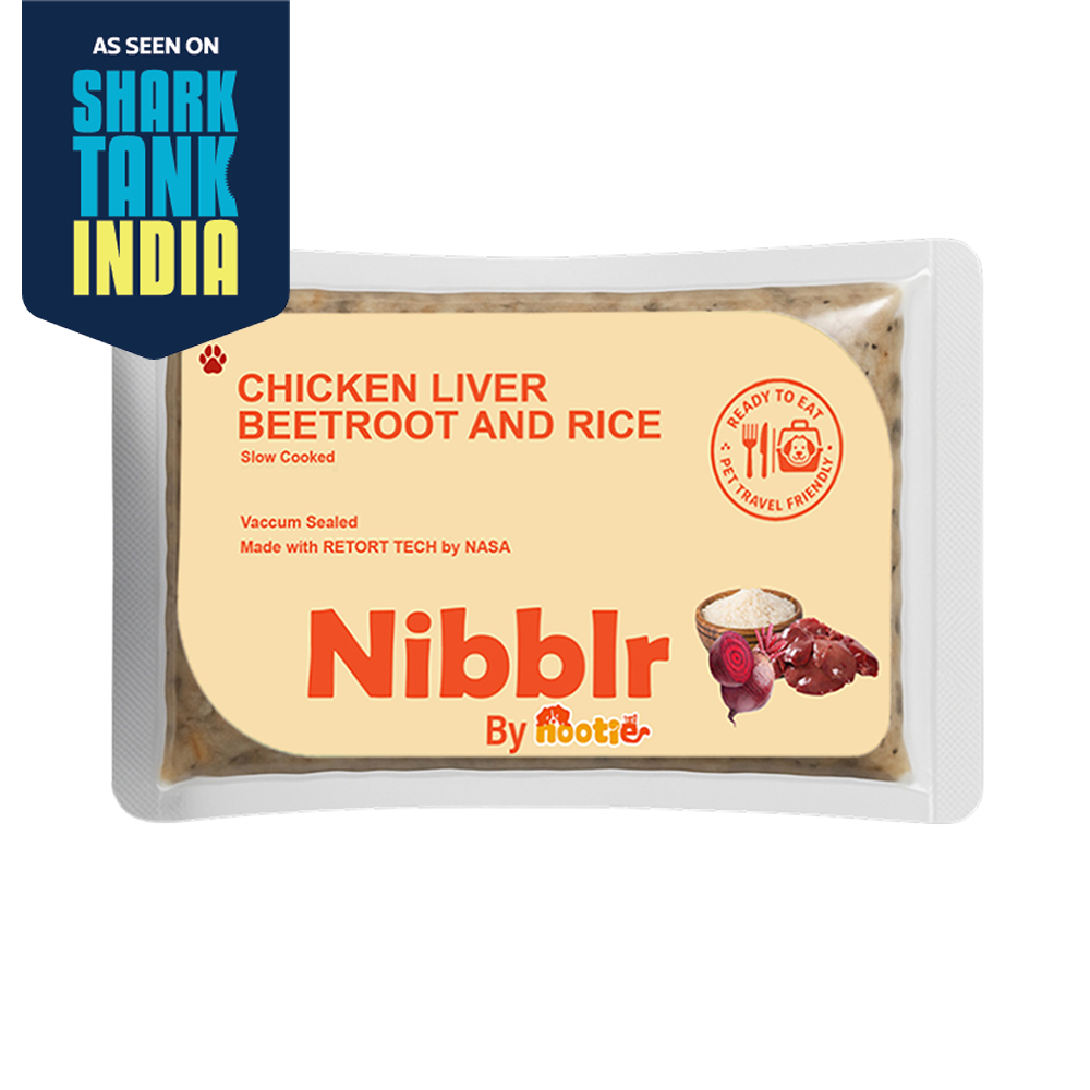 Nibblr By Nootie Wholesome Chicken Liver Beetroot & Rice Ready to Eat Meal Dog Wet Food Dogs-Fresh Food Nootie 300g