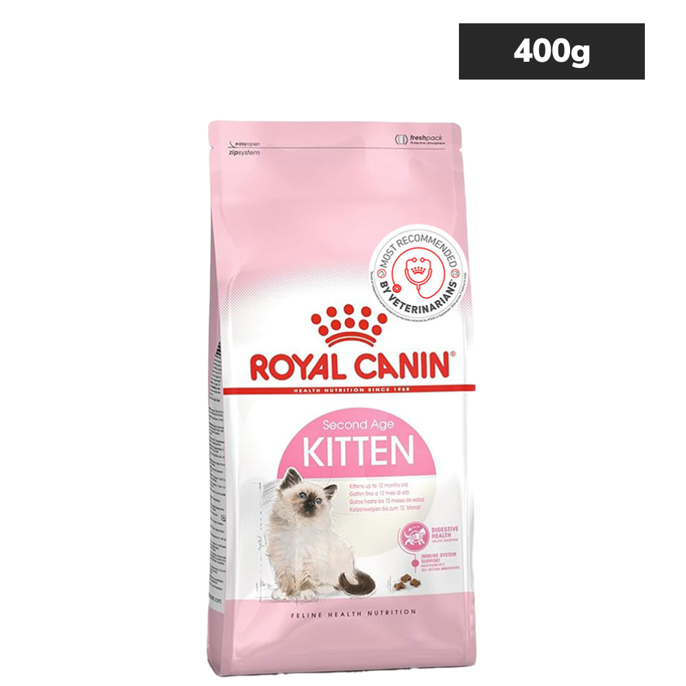 Healthy Kitten Nutrition Pack | Royal Canin Kitten Food with Sheba Wet Meals & Supplements Cats- Dry food Royal Canin 400g+14x70g+30g