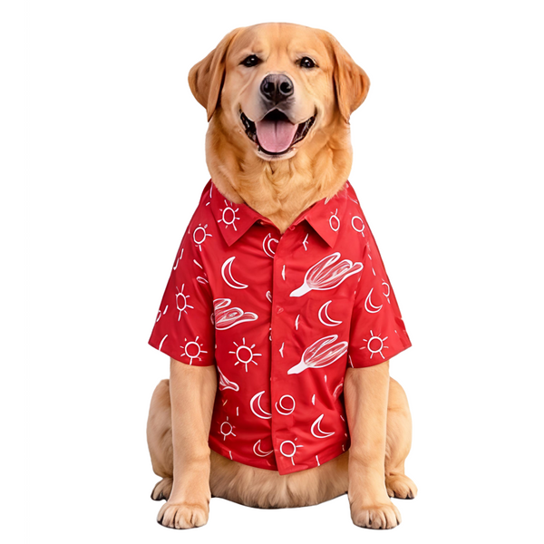 15 Furries Universe Printed Cotton Shirts for Dogs (Sangria Red)
