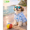 15 Furries Postcard Printed Cotton Shirts for Dogs (Blue Lagoon) Dogs-Clothing & Accessories 15 Furries Dropship
