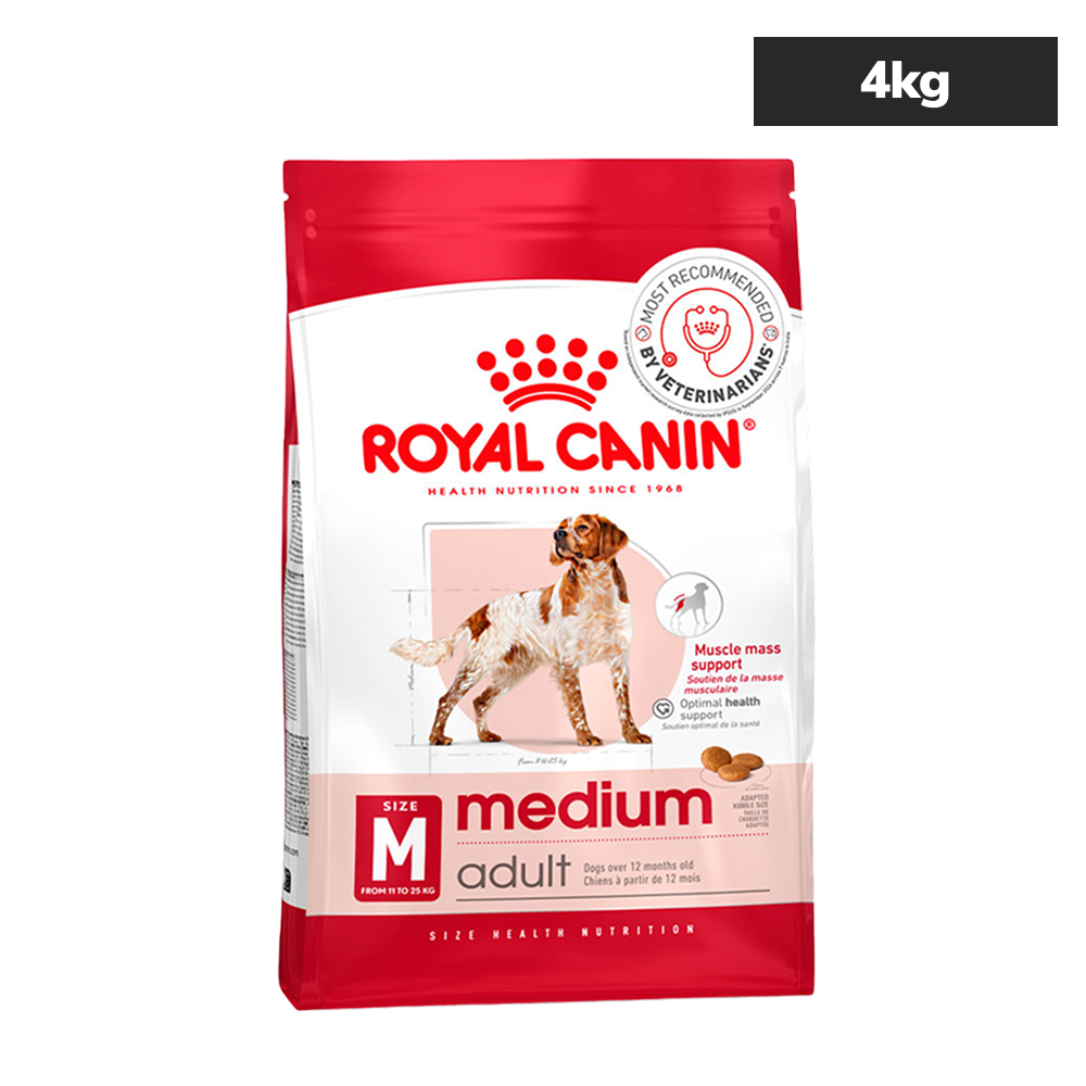 Royal Canin Medium Adult Dog Dry Food Dogs- Dry Food Royal Canin 4kg