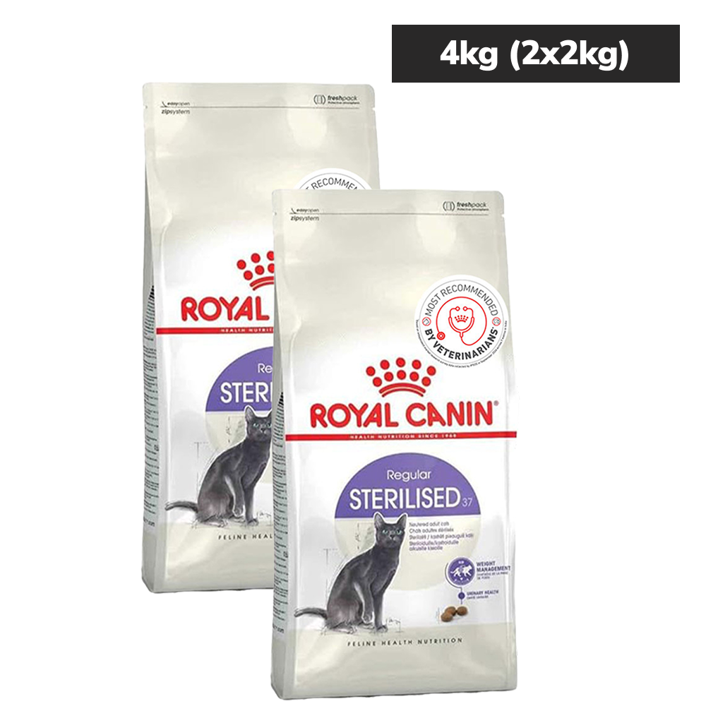 Royal Canin Sterilised/Neutered 37 Adult Cat Dry Food Cats- Dry food Royal Canin 4kg (2x2kg)