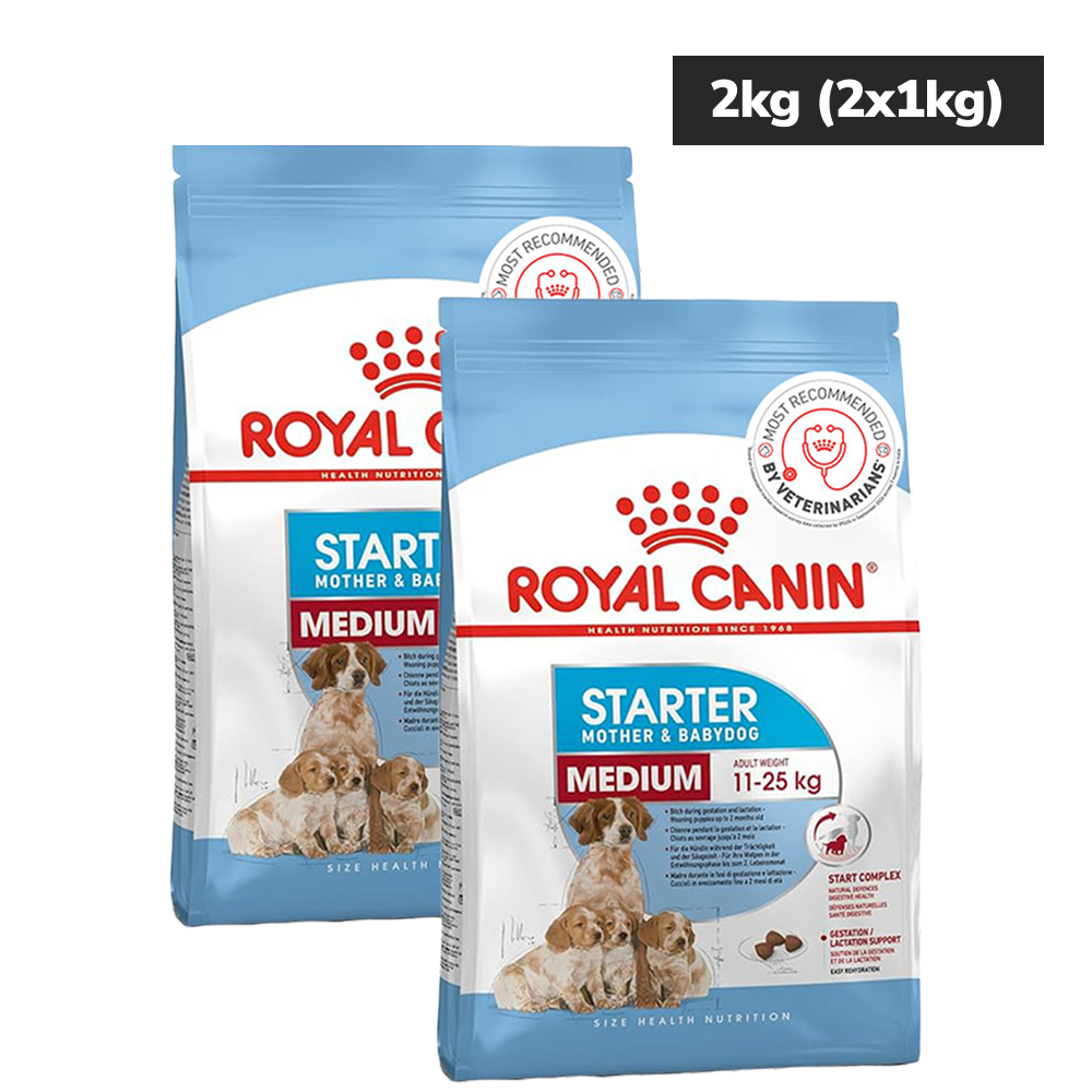 Royal Canin Medium Starter, Mother & Babydog Dry Food Dogs- Dry Food Royal Canin 2kg (2x1kg)