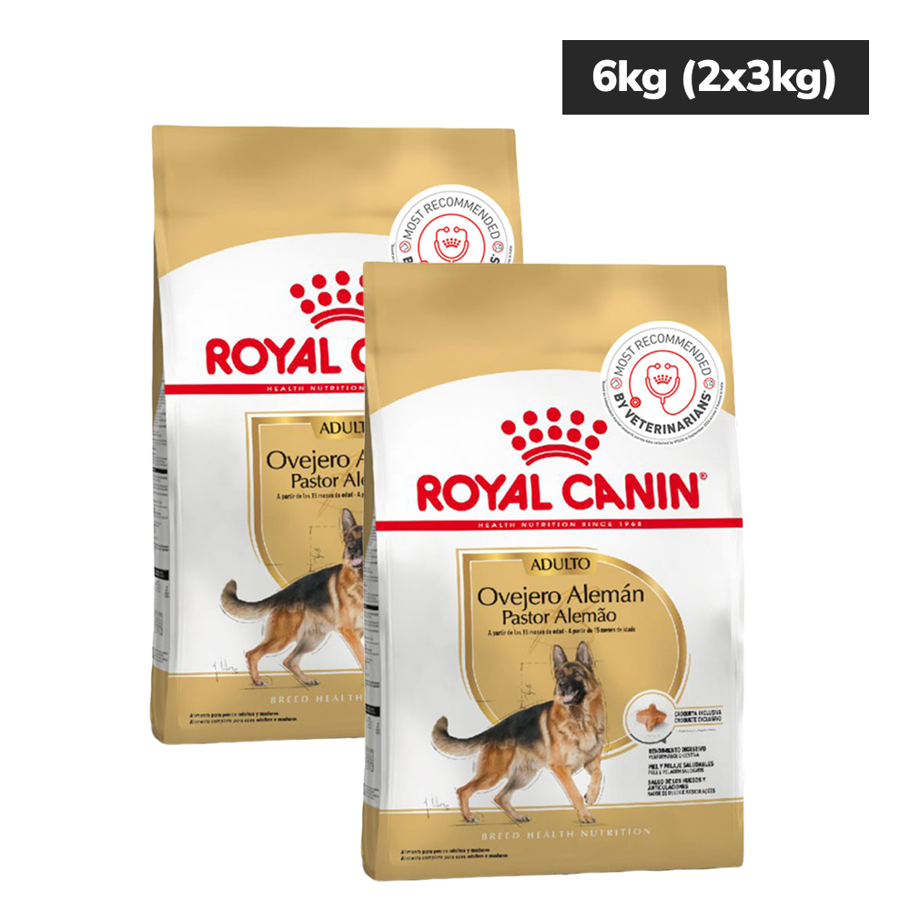 Royal Canin German Shepherd Adult Dog Dry Food Dogs- Dry Food Royal Canin 6kg (2x3kg)