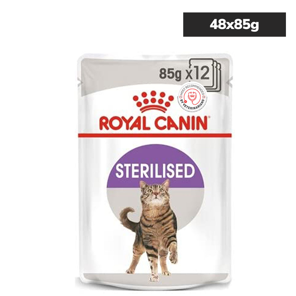 Royal Canin Sterilised/Neutered Gravy Adult Cat Wet Food Cats-Wet Food Royal Canin 48x85g