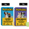 Furlicks Fresh Breath Oral & Calming Aid Health Strips Combo for Cats and Dogs Both-Health & Wellness Furlicks 50+50g