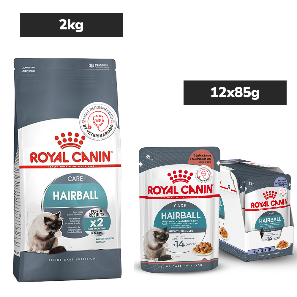 Royal Canin Hairball Care Wet Cat Food (85g Pouch) Cats-Wet Food Royal Canin