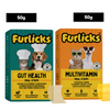 Furlicks Multivitamin & Gut Health Supplement Combo for Cats and Dogs Both-Health & Wellness Furlicks 50+50g