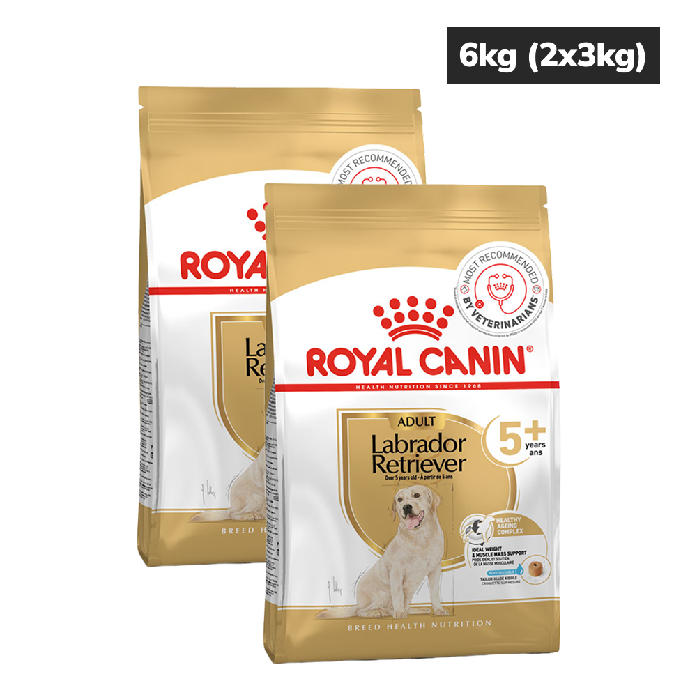 Royal Canin Labrador Retriever Adult Dog Dry Food for 5+ years of age Dogs- Dry Food Royal Canin 6kg (2x3kg)