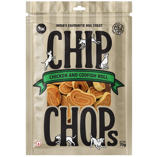 Chip Chops Chicken and Codfish Rolls Dog Treats