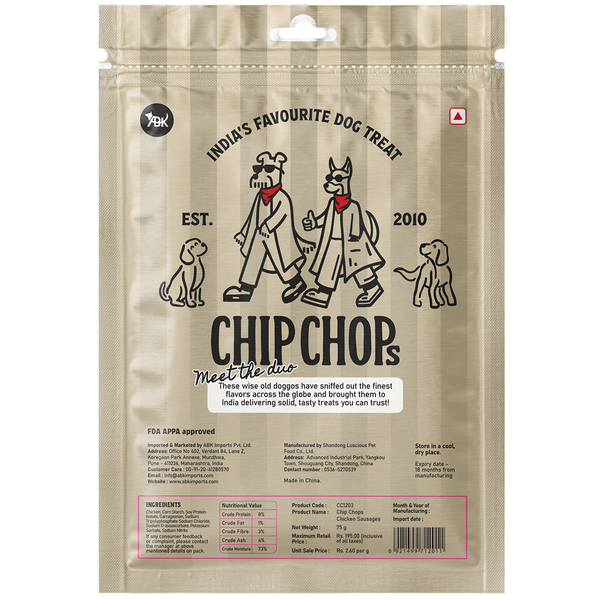 Chip Chops Chicken Sausages Dog Treats