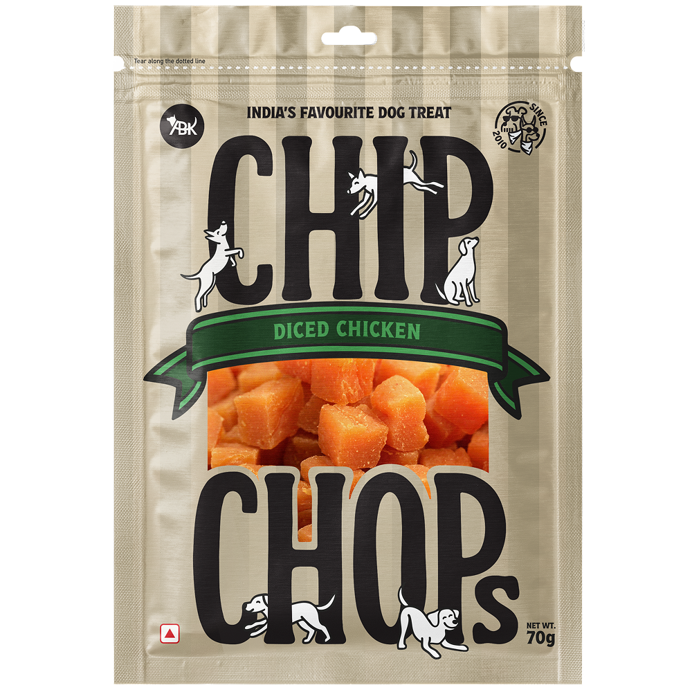 Chip Chops Diced Chicken Dog Treats Dog Treats + Others Chip Chops 70g