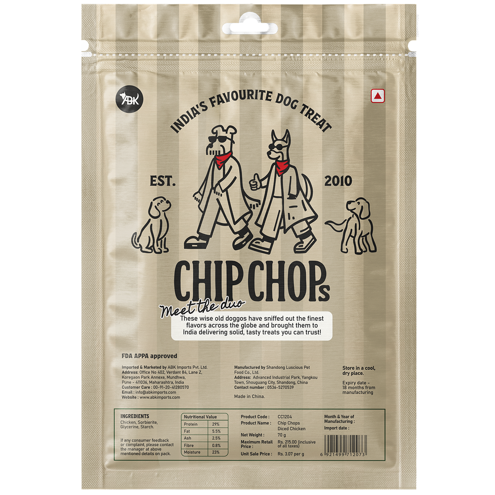 Chip Chops Diced Chicken Dog Treats Dog Treats + Others Chip Chops