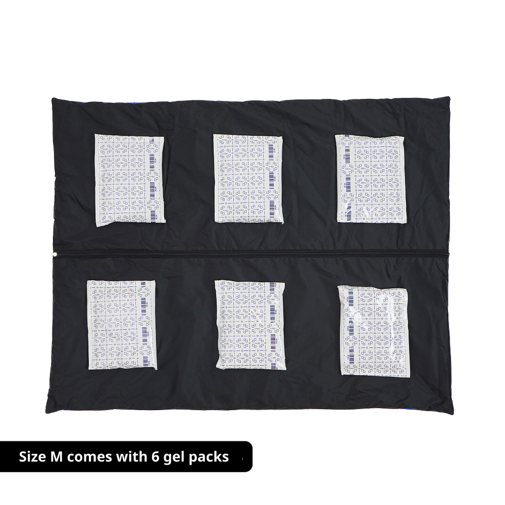 Skatrs Cooling Mat for Dogs & Cats (Blue and White) Both-Bedding, Mats & Travel Supplies Skatrs