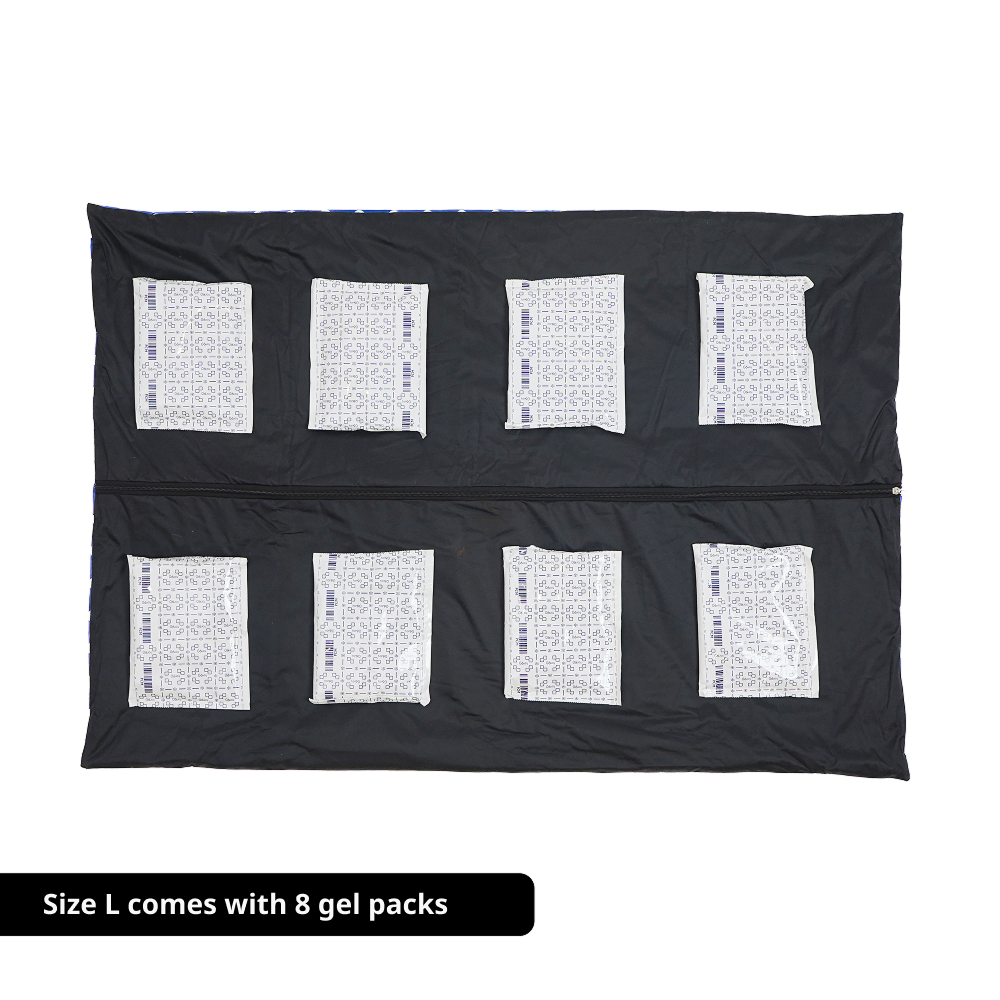Skatrs Cooling Mat for Dogs & Cats (Blue and White) Both-Bedding, Mats & Travel Supplies Skatrs