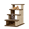 Furrlovers 4 Tier Stairs with Jute Scratching Posts and Plush Climbing Steps for Cats Cats-Toys Furrlovers Dropship Brown
