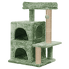 Furrlovers Activity Kitten Tree with Fur Fabric Condo and Jute Rope Post Cats-Toys Furrlovers Dropship Green