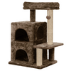 Furrlovers Activity Kitten Tree with Fur Fabric Condo and Jute Rope Post Cats-Toys Furrlovers Dropship Brown