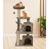 Furrlovers Activity Kitten Tree with Fur Fabric Condo Top Perch and Jute Rope Posts (Brown) Cats-Toys Furrlovers Dropship