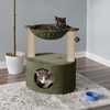 Furrlovers Dual Level Cat Bed and Scratching Post with Hammock (Green) Cats-Toys Furrlovers Dropship