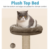 Furrlovers Activity Kitten Tree with Fur Fabric Condo Top Perch and Jute Rope Posts (Brown) Cats-Toys Furrlovers Dropship