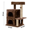 Furrlovers Activity Kitten Tree with Fur Fabric Condo and Jute Rope Post Cats-Toys Furrlovers Dropship