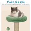 Furrlovers Activity Kitten Tree with Fur Fabric Condo Top Perch and Jute Rope Posts (Green) Cats-Toys Furrlovers Dropship