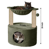 Furrlovers Dual Level Cat Bed and Scratching Post with Hammock (Green) Cats-Toys Furrlovers Dropship