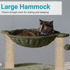 Furrlovers Dual Level Cat Bed and Scratching Post with Hammock (Green) Cats-Toys Furrlovers Dropship