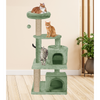 Furrlovers Activity Kitten Tree with Fur Fabric Condo Top Perch and Jute Rope Posts (Green) Cats-Toys Furrlovers Dropship