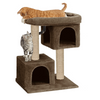 Furrlovers Activity Kitten Tree with Plush Fur Fabric and Detachable Bed (Brown) Cats-Toys Furrlovers Dropship 16x16x26cm